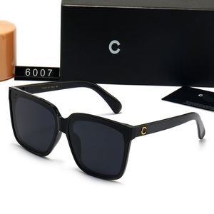 مصمم فاخر نظارة شمسية رجل النساء مستطيلات شمسية للجنسين مصمم Goggle Beach Sun Glasses Retro Frame Design UV400 مع صندوق جيد جدًا