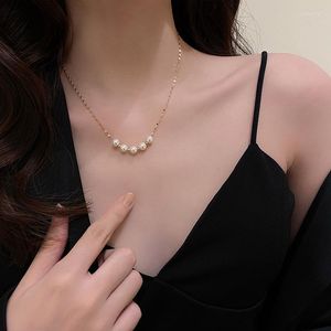 Chains Sell Simple Design Natural Freshwater Pearl 14K Gold Filled Ladies Necklace Jewelry For Women No Fade Gifts
