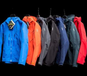 Jaquetas masculinas 2023 arco três camadas jaqueta impermeável ao ar livre para homens GORE-TEXPRO SV masculino casaco casual roupas design de fluxo de maré 6633ess