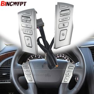 Backlight 2 컬러 전화 볼륨 Bluetooth Cruise Control 버튼 Nissan Patrol Y62 2012-2018 스티어링 휠 스위치