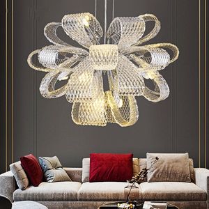 Licht Luxus Chrom Eisen Kristall Kronleuchter Wohnzimmer Lampe Einfache Atmosphäre Restaurant Villa Modell Zimmer Kreative Lampen