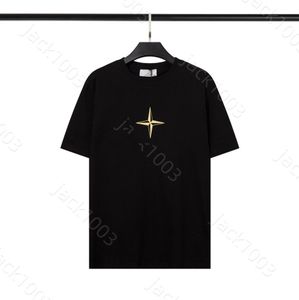 新しい男性ルーズTシャツアイランドクラシックスタイルカップルルーズレターロゴプリントコットンティーストーンファッションシンプルスタイルルーズカジュアルショートスリーブトップM-XXL 05