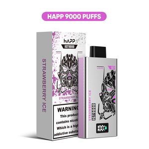 Stora puffar engångsvapen 9000 puffs ecig 500mAh batteri laddas med typ C LED -skärm elektronisk cigarett 10 smaker i lager heta försäljningsfartyg från EU