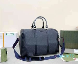 Marca clássico designer 45 cm mulheres saco de viagem dos homens duffle sacos rolando softsided mala bagagem mão conjunto unisex bolsa