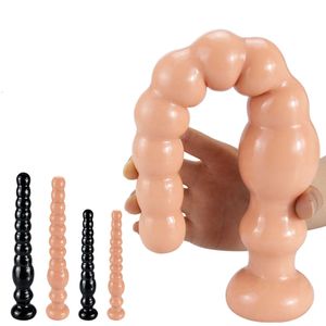 Brinquedo sexual massageador brinquedos vibrador anal contas longas ventosa grande butt plug massageador de próstata marido bens para adultos homens mulheres gay