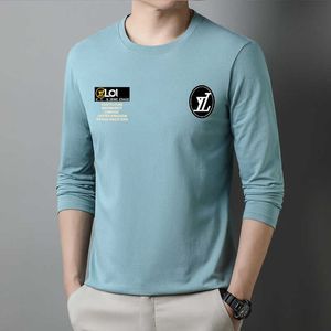 Men's T-Shirts designer T shirt fashion crewneck pullover men short sleeve tees solid color long sleeve Tshirt base shirt top A1B0