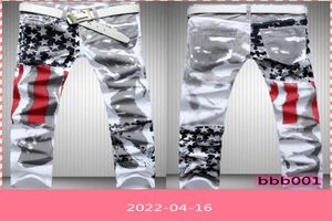 Fashion Mens Designer Jeans Men denim med Wings American Flag Plus Size ASVD72440834620699