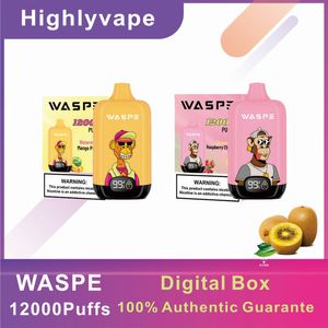 Vapo desechable e cigarro descartável puff bar vapers 10K 12K waspe puffs 12000 vape pod pen 15 sabores r m tornado dispositivo ajustável de fluxo de ar recarregável