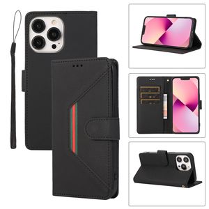 Magnetic Flip Vogue Phone Case for iPhone 15 Plus 14 13 12 11 Pro Max Samsung Galaxy S23 S22 S21 Note20 Ultra Lanyard Multiple Card Slots Leather Wallet Bracket Shell