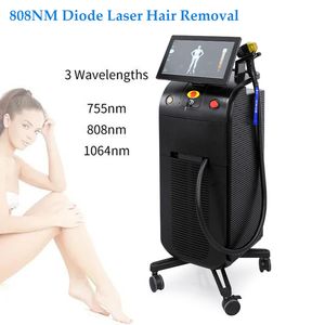 Ny lista Lasermaskin Professionell hårborttagningsmaskin 808NM Vaxning Hårborttagare Skönhetsutrustning Smärtfri CE -godkänd