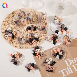 10 pezzi / set di lusso in plastica opaca mini nastro artigli per capelli clip granchio bambino gilrs dolce piccola forcina barrette copricapo accessori moda 1528-2