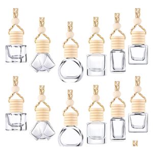 Party Favor Car Air Freshener Vent Clip Essential Oil Diffuser Tom Glass Bottle Fragrance Aromaterapi Doftande flaskor Ornament DE OTSOP