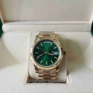 GM Producent Mens Watch Super Quality 40 mm Daytate 228235 Prezydent Green Dial 18K Rose Gold Sapphire Cal.3255 Ruch Mechaniczne automatyczne zegarki męskie zegarki na rękę