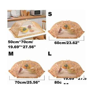 Other Kitchen Tools Household Lace Food Umbrella Style Ers Mesh Picnic Barbecue Party Anti Mosquito Fly Resistant Net Tent Dinner Ta Dhir5