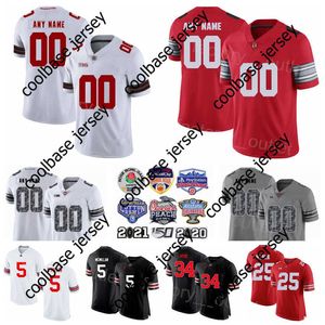 Maglia NCAA Football Ohio State Buckeyes College 15 Ezekiel Elliott 5 Raekwon McMillan 3 Michael Thomas 5 Braxton Miller 34 Carlos Hyde 17