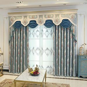 Curtain Wholesale High-precision European Style Jacquard Fabric For Living Room Bedroom Blackout Thermal Insulation