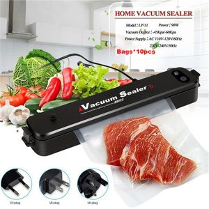 Bag Clips Household Automatic Food Vacuum Sealer Packaging Machine Storage Packer For Dry Wet With 10Pcs Free Sealing 230131