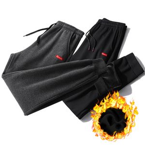 Męskie spodnie Kksky ciepłe bawełniane spodnie dresowe Mężczyźni grube zimowe duże joggery odzieżowe odzież uliczna swoboda sporta sportowa 230131