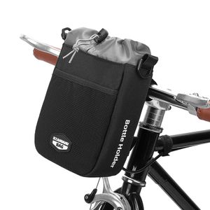 Panniers s Water Bottle Holder Insulated Bicycle Handlebar Drink/Beverage Storage Cooler Bag Pannier for Bike Moto Baby Stroller 0201
