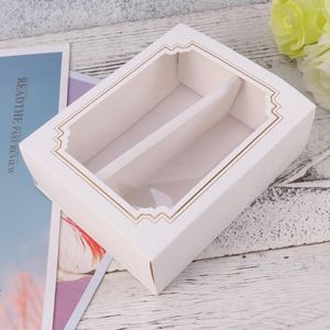 Present Wrap Boxes Macaron Box Cake Cookie Container Macaroon Packaging Treat Bakery Window