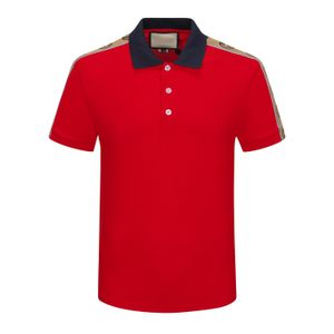 2 023 Summer Luxurys Designer Męskie koszulki Polos Men Casual Piquet Polos Fashion Snake Pszczoła haft bawełniany koszulka polo man czarny niebieski zielony czerwony brązowe tshirty
