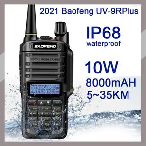 Walkie Talkie 2023 Baofeng UV-9R PLUS portatile per la caccia stazione radio bidirezionale impermeabile Ham IP68 ad alta frequenza