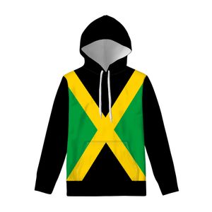 Jamaica dragkedja hoodie diy gratis skräddarsydd namn nummer jam pullover nation flagga jm jamaicansk country college tryck fotologkläder