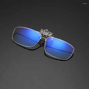 Sonnenbrille Anti Blue Ray Clip auf Gläsern Myopie kurzgeschlagene Objektiven Computerspiele Licht blockieren Brille Metallrahmen Senden Box L3