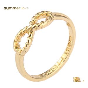 Br￶llopsringar Fashion Design Personlig obegr￤nsad 8 tecken Kvinnliga guld och Sier Plated Ring grossist f￶r kvinnor smycken droppa de otqba