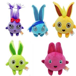 Easter Party Plush Bunny Toys Purple Blue Green Yellow Rabbit Spring P￡scoa Presentes para crian￧as para crian￧as boneca