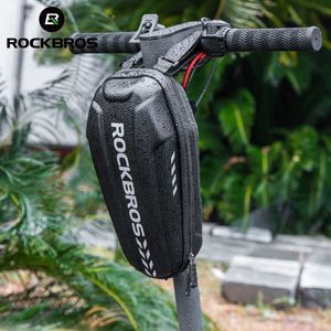 Panniers s ROCKBROS Hard Shell Front Frame Scooter Hanging Waterproof MTB Road Bike Folding Multifunctional Electric Bicycle Bag 0201