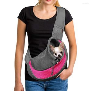 Capas de assento de carro para cachorro Bag de pet tourling para viagens ao ar livre Filhote de cachorro essencial ombro único Sling Sling Transporte Supplies