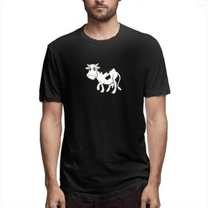 As camisetas masculinas mantêm a calma e adoram as vacas de manga curta de camiseta de verão Tops de moda camisetas