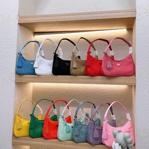 Neue mehrfarbige Hobo-Designer-Schultertaschen, Nylon-Handtaschen, Geldbörsen für Damenmode, Luxustasche, klassischer Brief mit Box, 22 cm, 24 cm