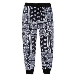 Męskie spodnie pikowane poliestr bandana paisley spant jogger mężczyźni kobiety spodnie dresowe dres harajuku spodnie wiosenne Hip Hop Streetwear 230131