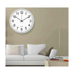 Wall Clocks 12 Inches Round Mute Digital Scale Clock 3D Living Room Bedroom Walls Home Rooms Decor Hanging Punch Vtmtl1207 Drop Deli Dhpir