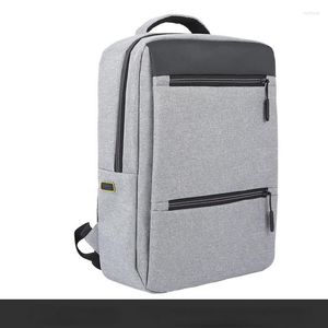 Backpack Waterproof Waterproof Casual Business Men plecak komputerowy 15,6 cala torba laptopa USB Podróż Mężczyzna E485