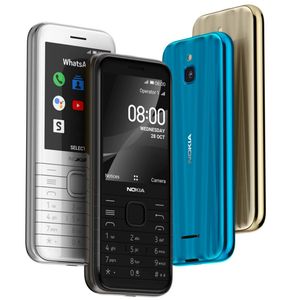 オリジナルの改装された携帯電話Nokia 8000デュアルSIM GSM 2G 2.8インチChridlen老人ギフトMobilephone