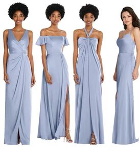 Satynowe sukienki druhny formalne sukienki pokazują cienkie i pokrywające luksusowe sukienki GFA77