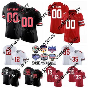 NCAA University Football 12 Lathan Ransom Jersey College Ohio State Buckeyes 35 Eichenberg 18 Marvin Harrison Jr 2 Emeka Egbuka 8 Cade