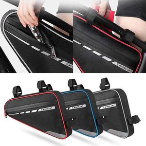 Paniers S Multiftion Front Saddle para quadro de ciclismo MTB Bike Triangle Bag Acessórios de bicicleta 0201