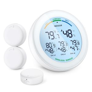 Termômetros domésticos Oria sem fio LCD Display Sensor externo de temperatura externa Hygrômetro digital 230201
