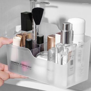 Förvaringslådor kosmetisk arrangör för badrum byrå sovrum hållbara makeup arrangörer bricka