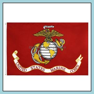 Banner Flags 50st Direct Factory 3x5fts 90x150cm United States of American USA US Army USMC Marine Corps Flag Drop Delivery Home Ga Otesg