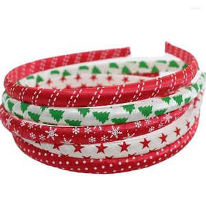 Hair Accessories Christmas Headbands Ribbon Thin Party Hairbands Snowflake Tree Star For Girls Kids Hoop Headwear Festival