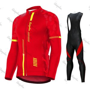 Bisiklet Jersey, Ropa de Ciclismo Ralvpha Bahar/Sonbahar Gelişleri Giyim Profesyonel Takımı Uzun Kollu Erkekler Rahat 221201