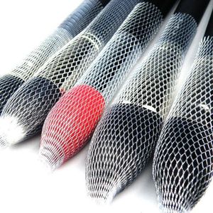 Makyaj Fırçaları 20 PCS Fırça Kalem Koruyucu Kılıf Kozmetik Güzellik Aracı Koruma Kılıf Elastik Ağ Netleri Net Koruyucu Kapak Kapak
