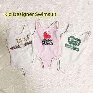 Tasarımcı Marka Sıcak Mayo Kids Bir parça yüzer kız bebek bikini yürümeye başlayan çocuklar yaz baskılı plaj havuzu spor mayo gençlik bebekler çocuk kıyafetleri