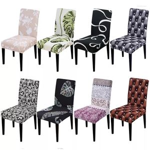 Chair Covers Flower Cover Stretch Universal Size Seat For Kitchen Cushion Wedding Dining Home Decoration