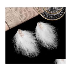 H￥rkl￤mmor Barrettes Fashion Jewelry Pearls Branch White Feather Hairpin Wedding Dress P O Headpiece Barrette Drop Delivery Hair Jew Dhirc